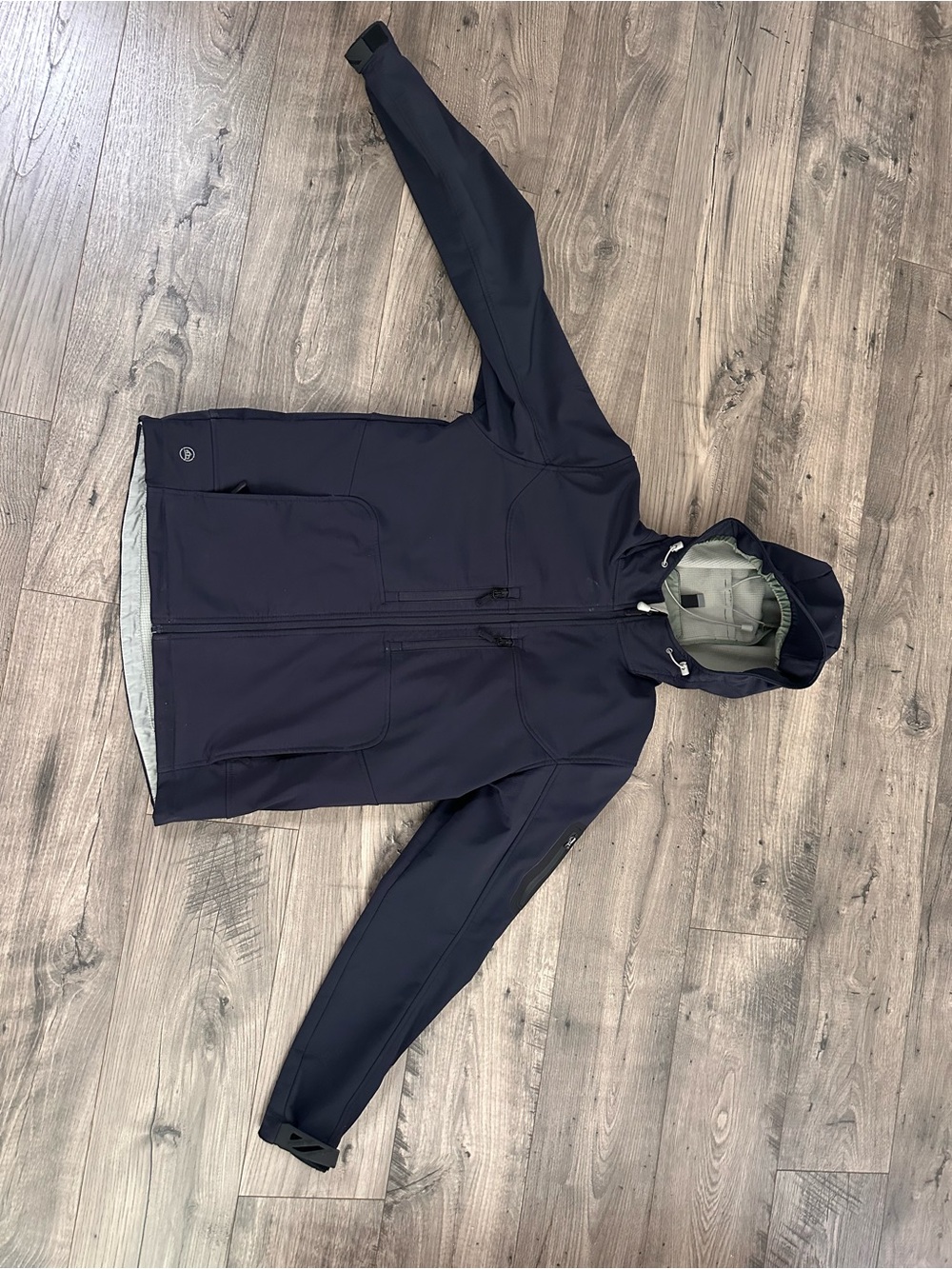 Men's Hooded Performance Softshell Jacket in Navy
